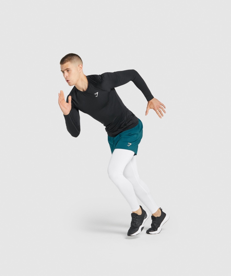 Gymshark στοιχείο Baselayer κολάν λευκό