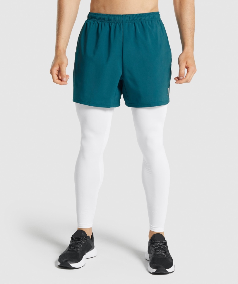 Gymshark στοιχείο Baselayer κολάν λευκό