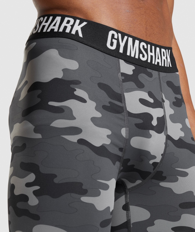 Gymshark Element Baselayer σορτς σε γκρι στάμπα