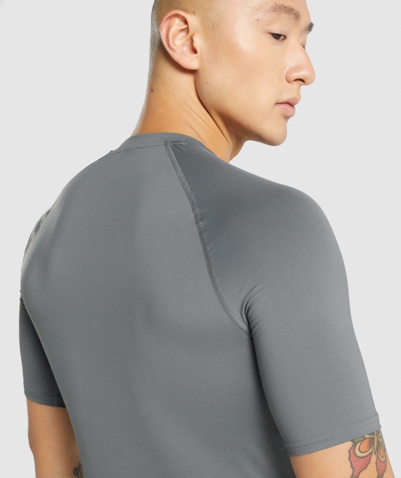 κάρβουνο T-shirt Baselayer στοιχείο Gymshark
