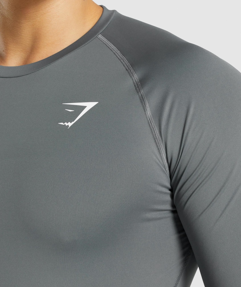 κάρβουνο T-shirt Baselayer στοιχείο Gymshark