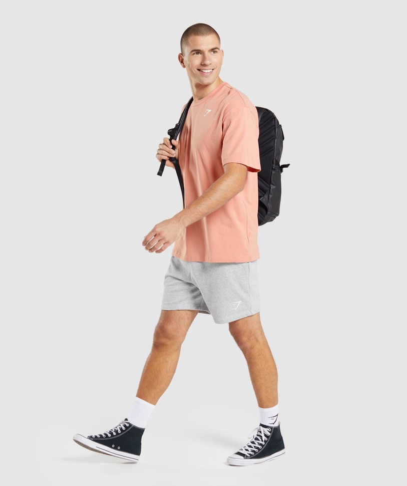 Gymshark απαραίτητο υπερμεγέθη μπλουζάκι Nevada ροζ