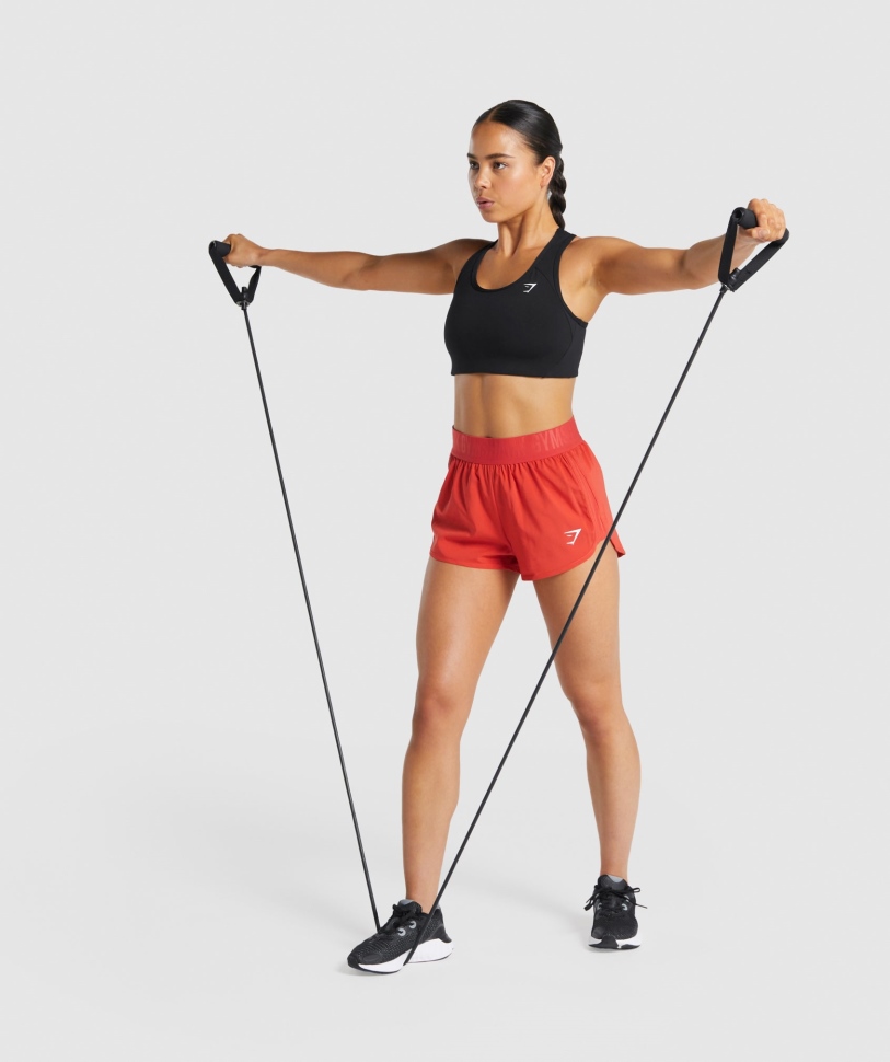 Gymshark βασικό αθλητικό σουτιέν Racer πίσω μαύρο