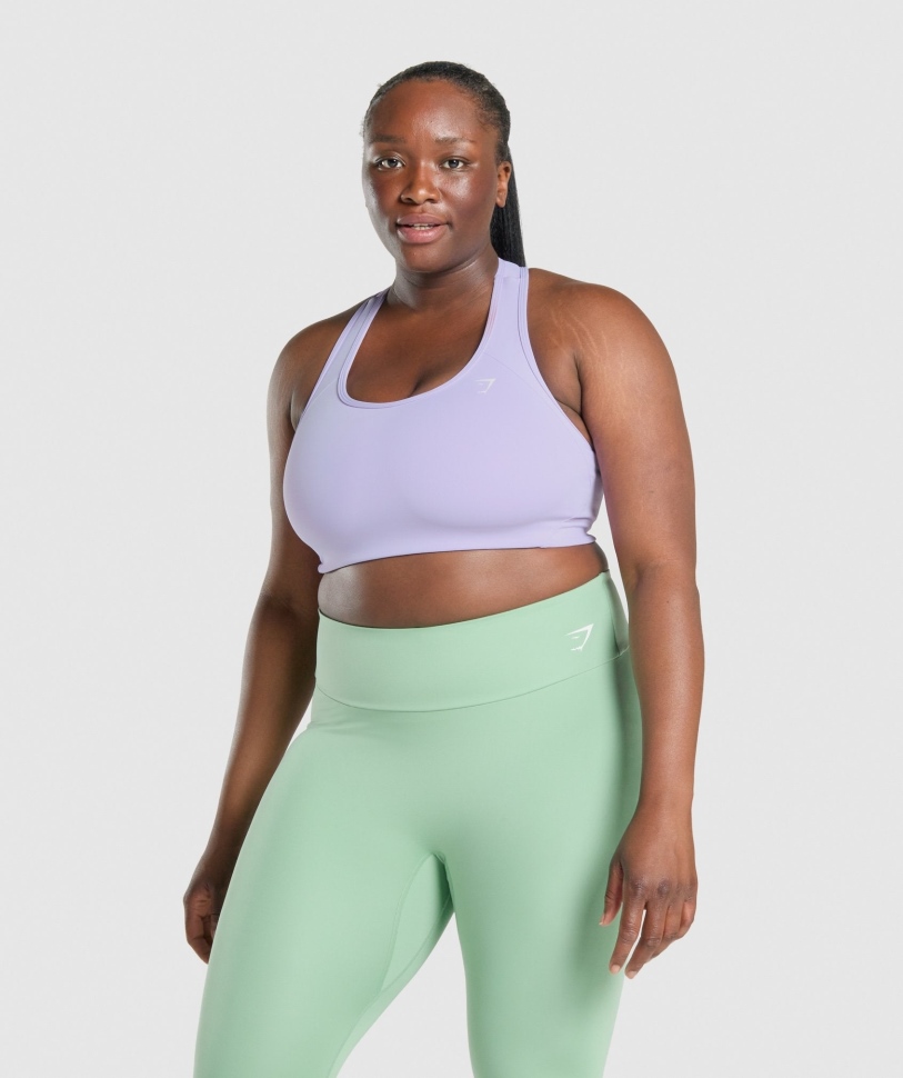 αθλητικό σουτιέν Gymshark Basic Racer Back μωβ