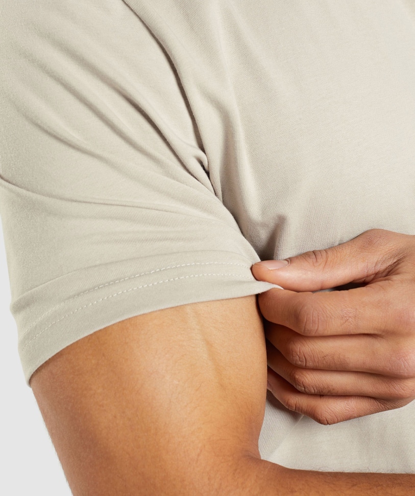 Gymshark απαραίτητο μπλουζάκι βότσαλο γκρι