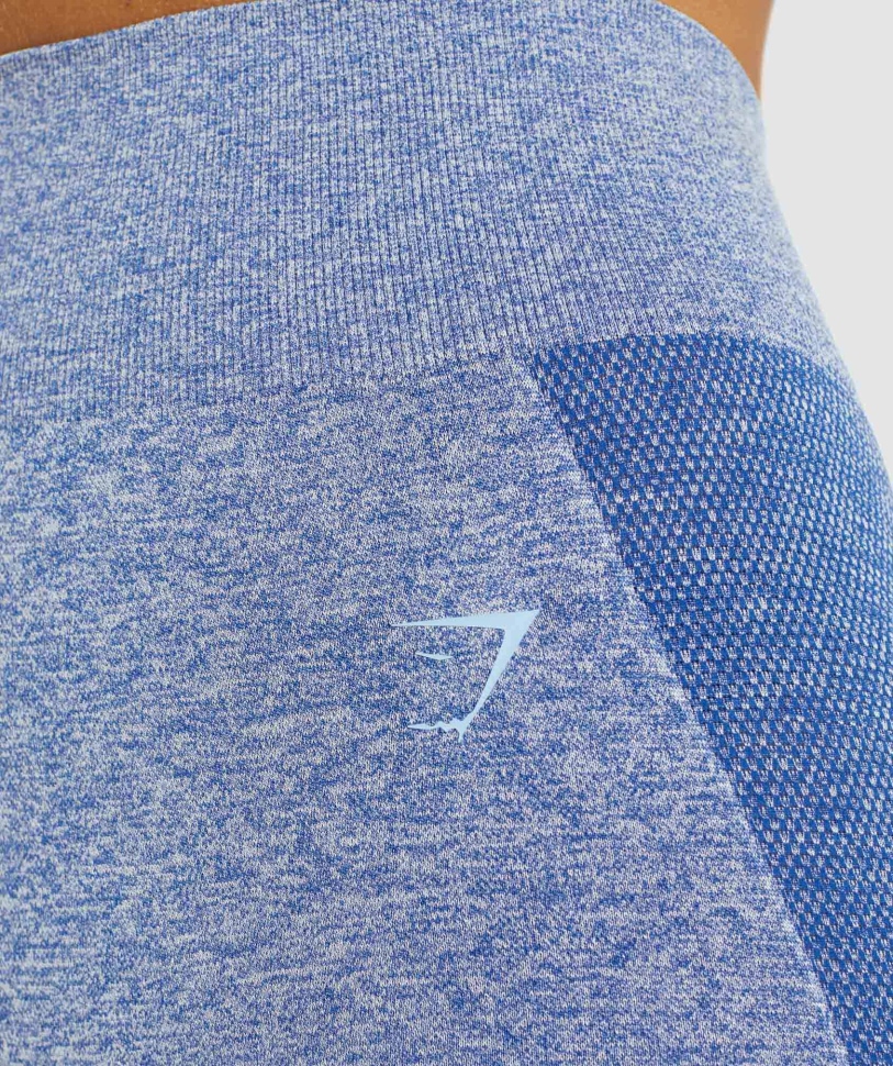 Gymshark Flex ψηλόμεσο κολάν Earl Blue Marl