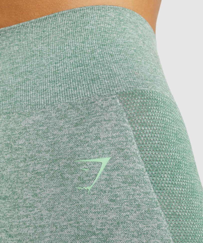 Gymshark Flex ψηλόμεσο κολάν Studio Green Marl