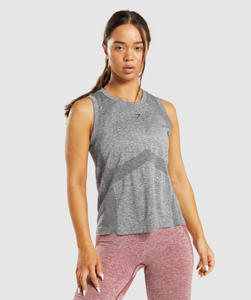 Gymshark Flex Loose Top Tank κάρβουνο γκρι μάργα