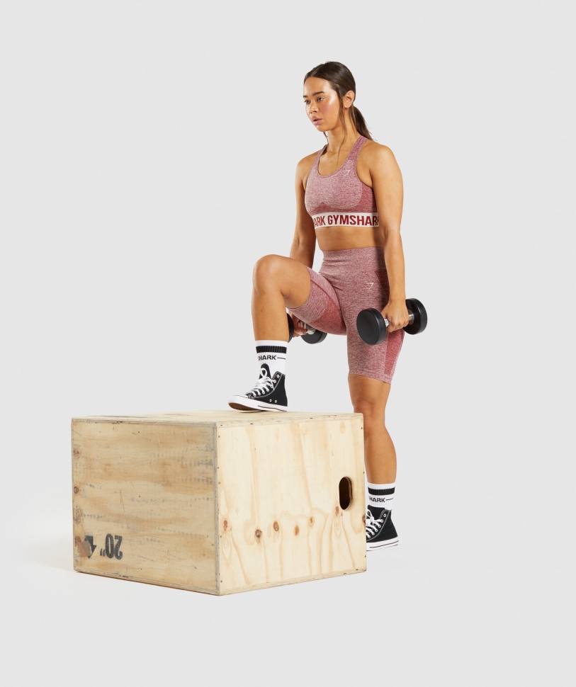 αθλητικό σουτιέν Gymshark Flex μπορντό μάρλα