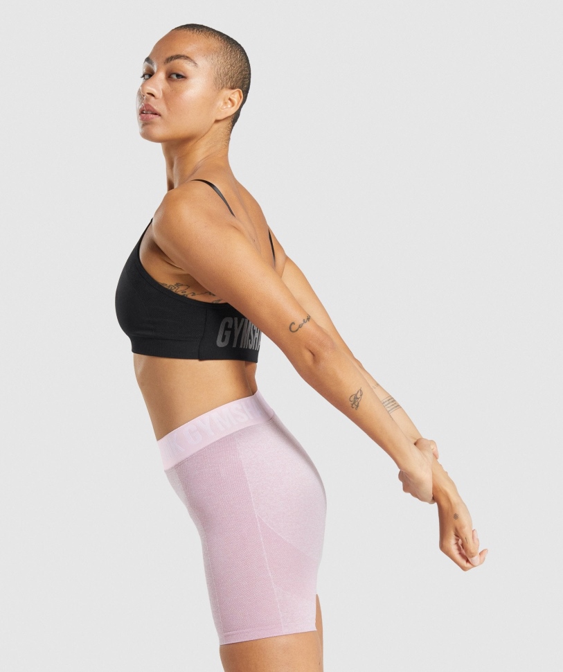 αθλητικό σουτιέν Gymshark Flex Strappy μαύρο-κάρβουνο