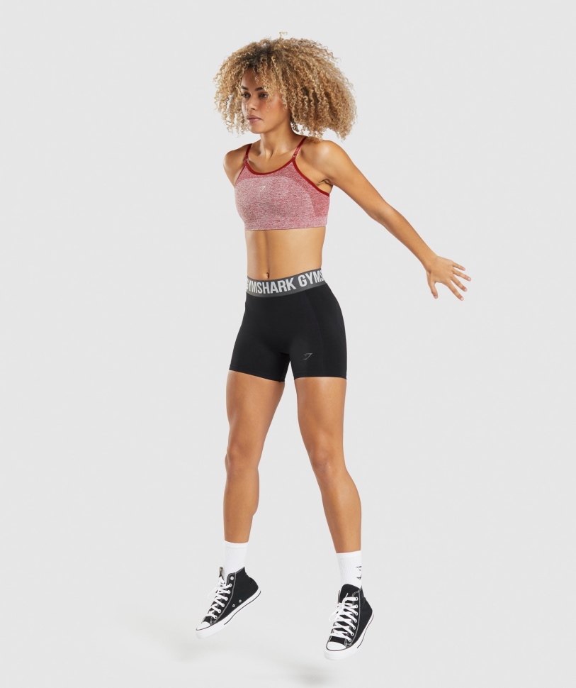 αθλητικό σουτιέν Gymshark Flex Strappy μπορντό μάργα