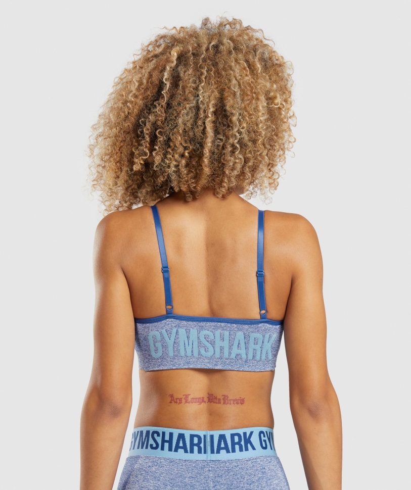 αθλητικό σουτιέν Gymshark Flex Strappy Earl Blue Marl