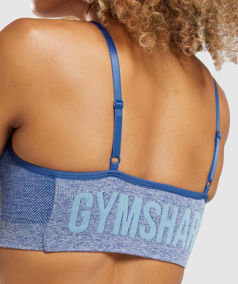 αθλητικό σουτιέν Gymshark Flex Strappy Earl Blue Marl