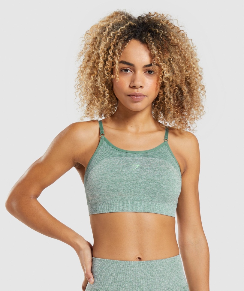 αθλητικό σουτιέν Gymshark Flex Strappy Studio Green Marl