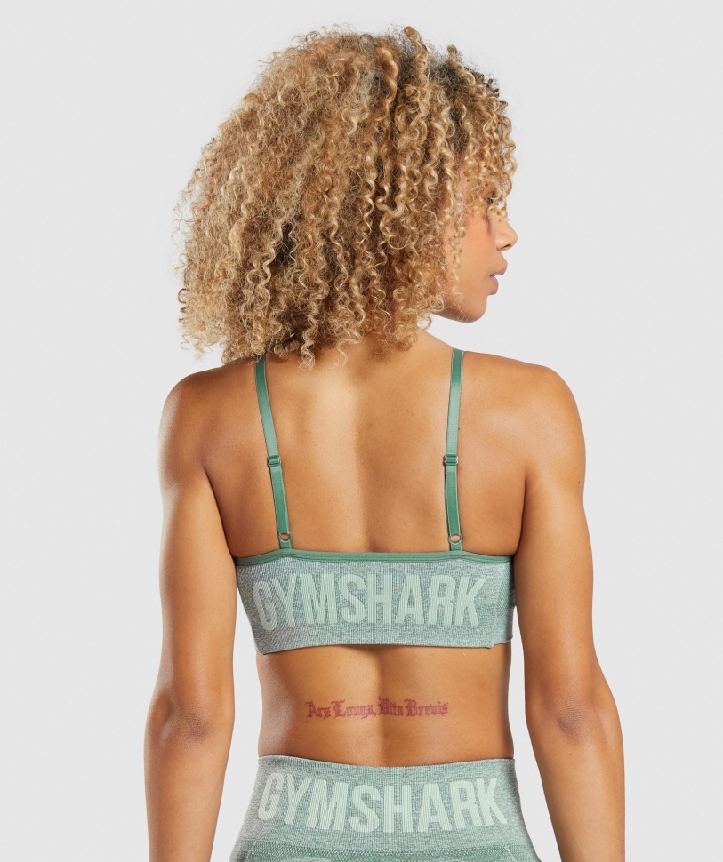αθλητικό σουτιέν Gymshark Flex Strappy Studio Green Marl