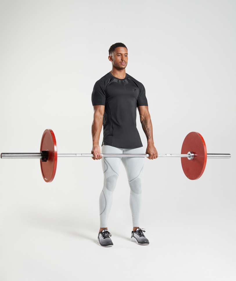 φόρμα γυμναστηρίου μαύρο μπλουζάκι