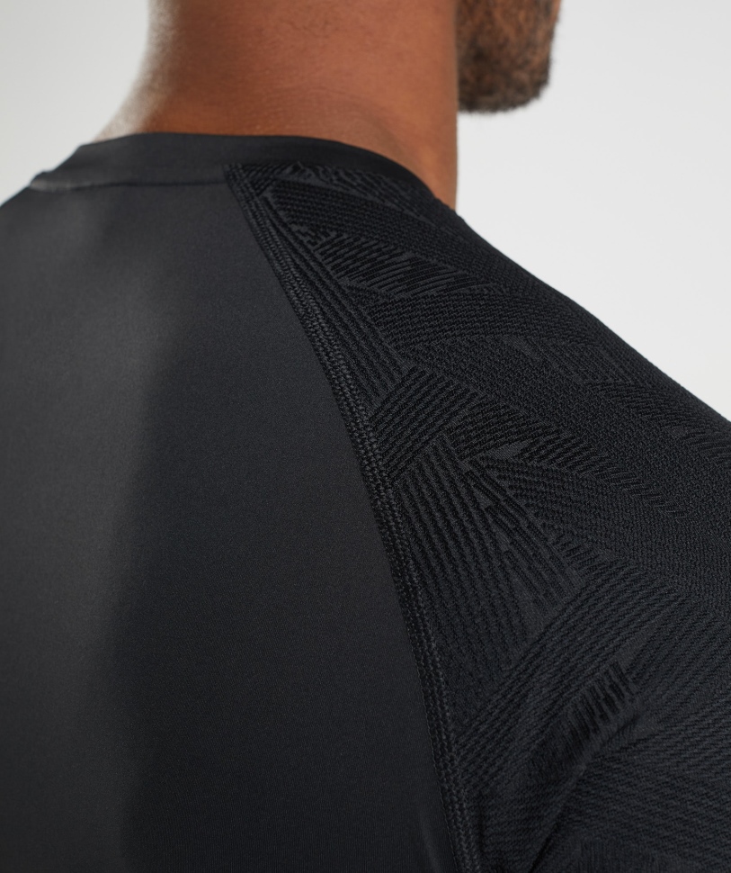 φόρμα γυμναστηρίου μαύρο μπλουζάκι