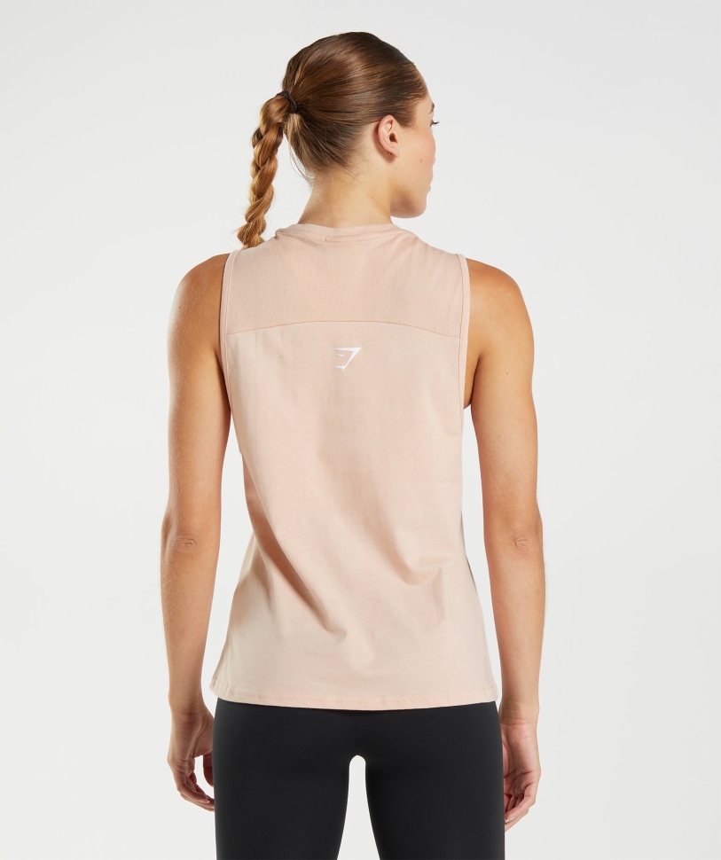 Gymshark Fraction Tank άργιλος ροζ
