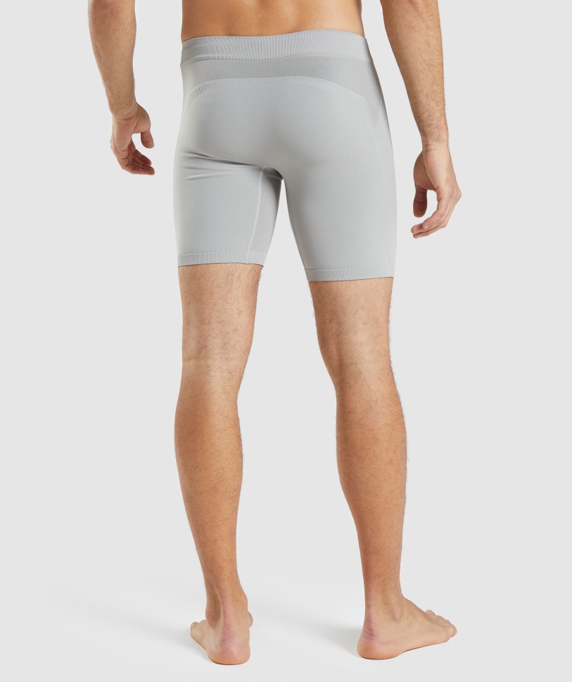 Gymshark Hybrid Boxer Taupe γκρι-όνυχα γκρι