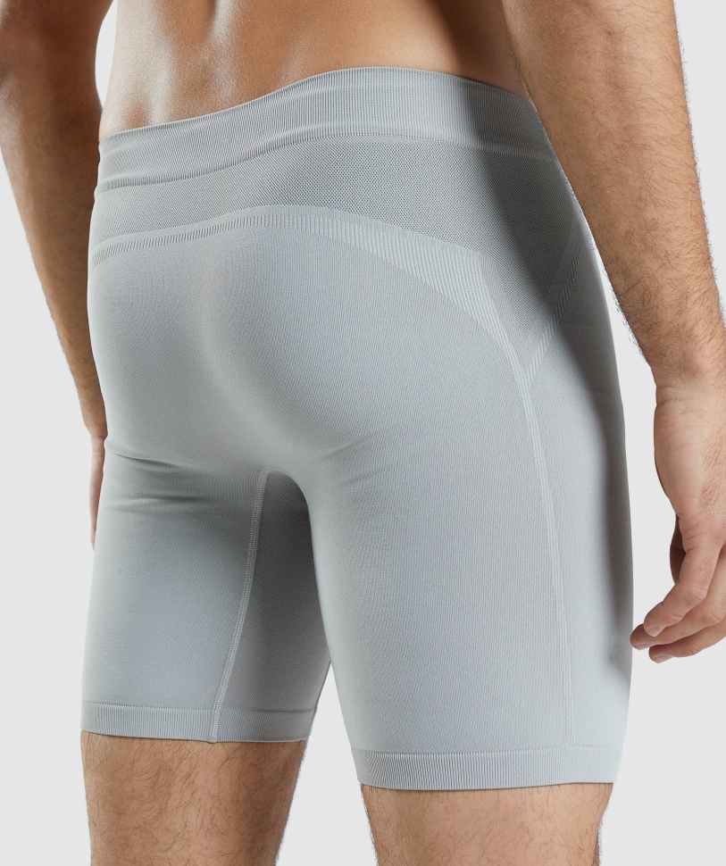 Gymshark Hybrid Boxer Taupe γκρι-όνυχα γκρι