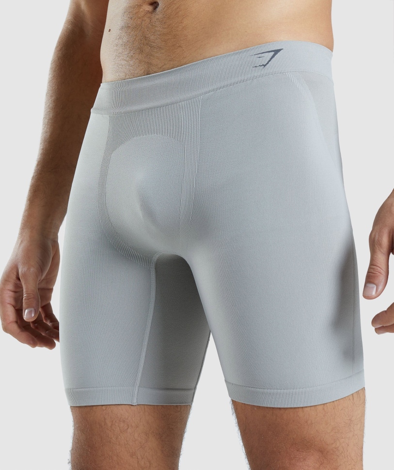 Gymshark Hybrid Boxer Taupe γκρι-όνυχα γκρι