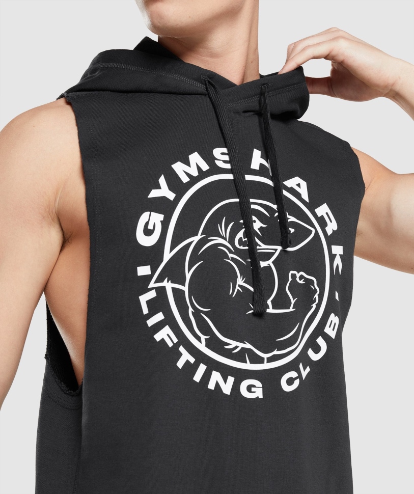 Gymshark Legacy Drop μπράτσο μαύρο Hoodie