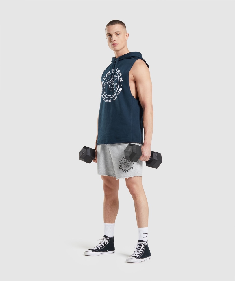 Gymshark Legacy Drop Arm Hoodie Navy