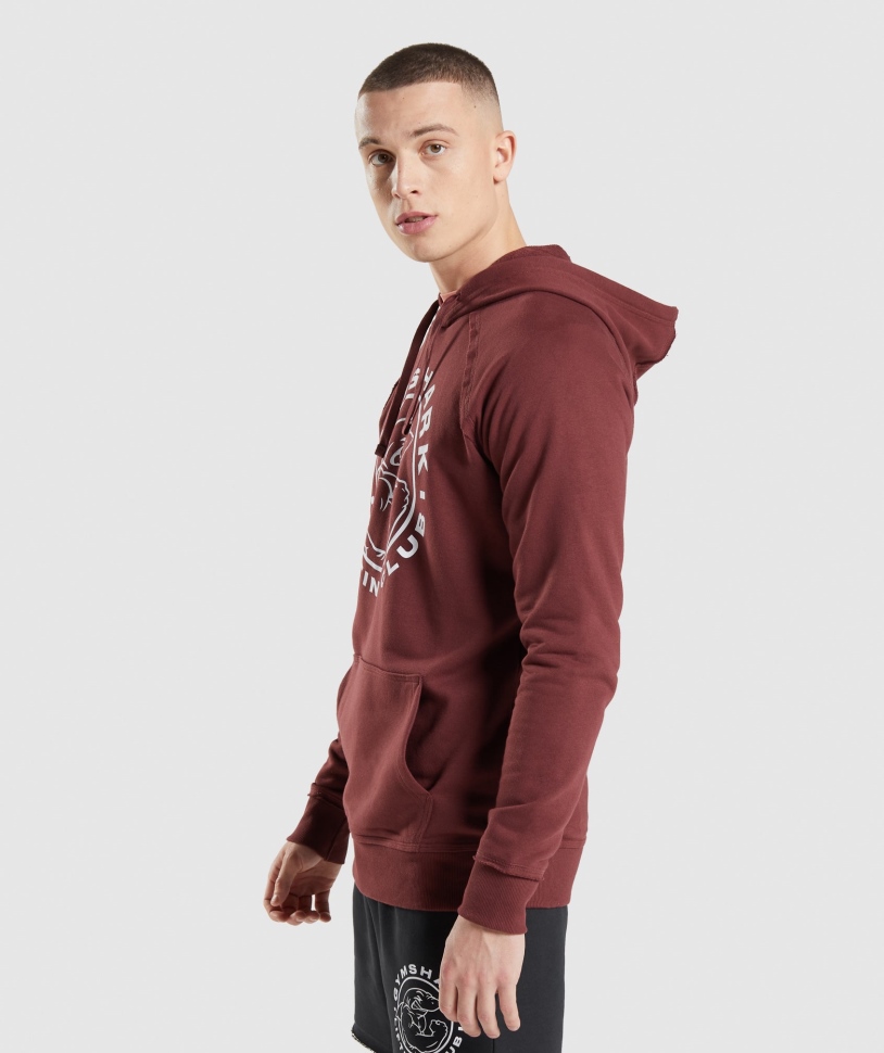 Gymshark Legacy Hoodie Cherry Brown
