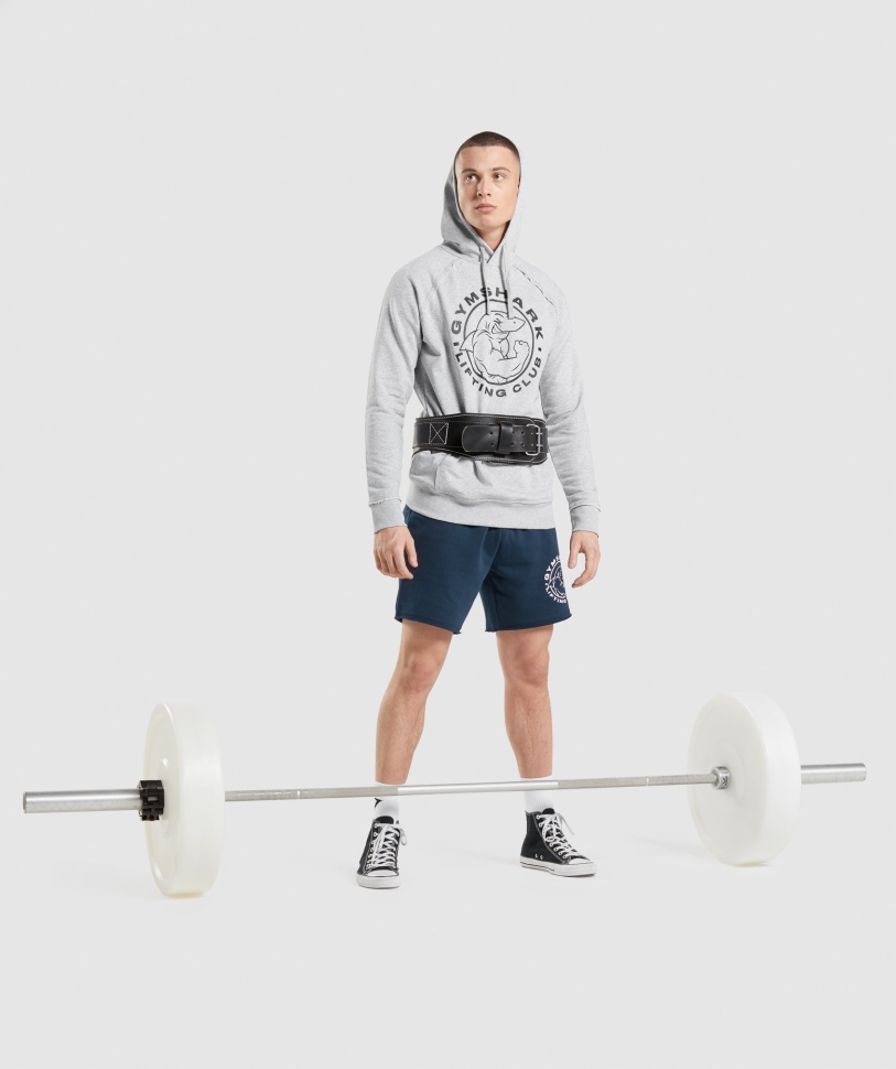 Gymshark Legacy Hoodie ανοιχτό γκρι Core Marl