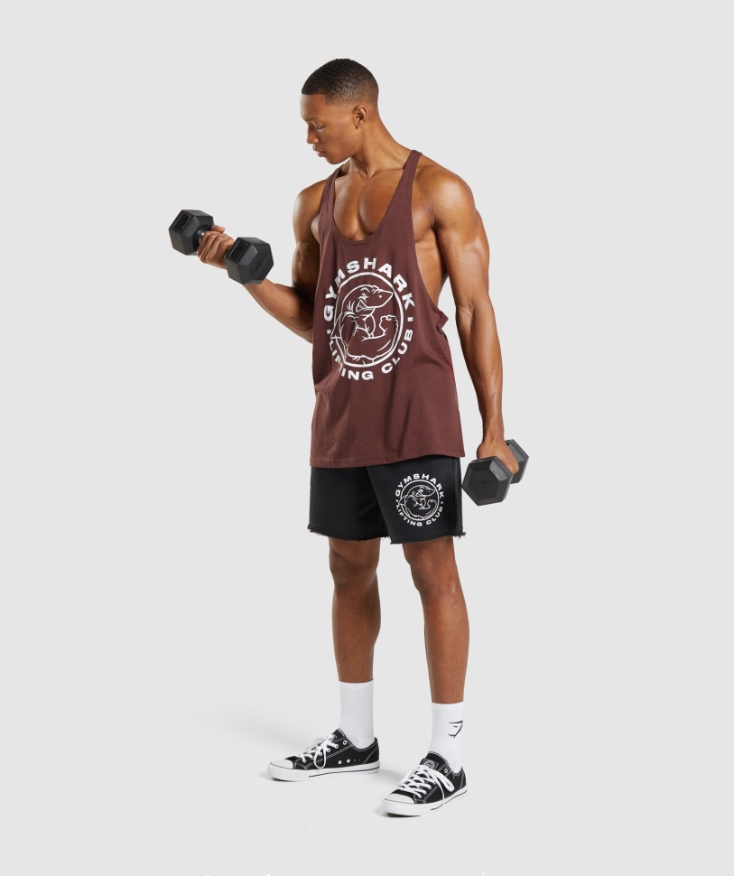 Gymshark Legacy Stringer Cherry Brown