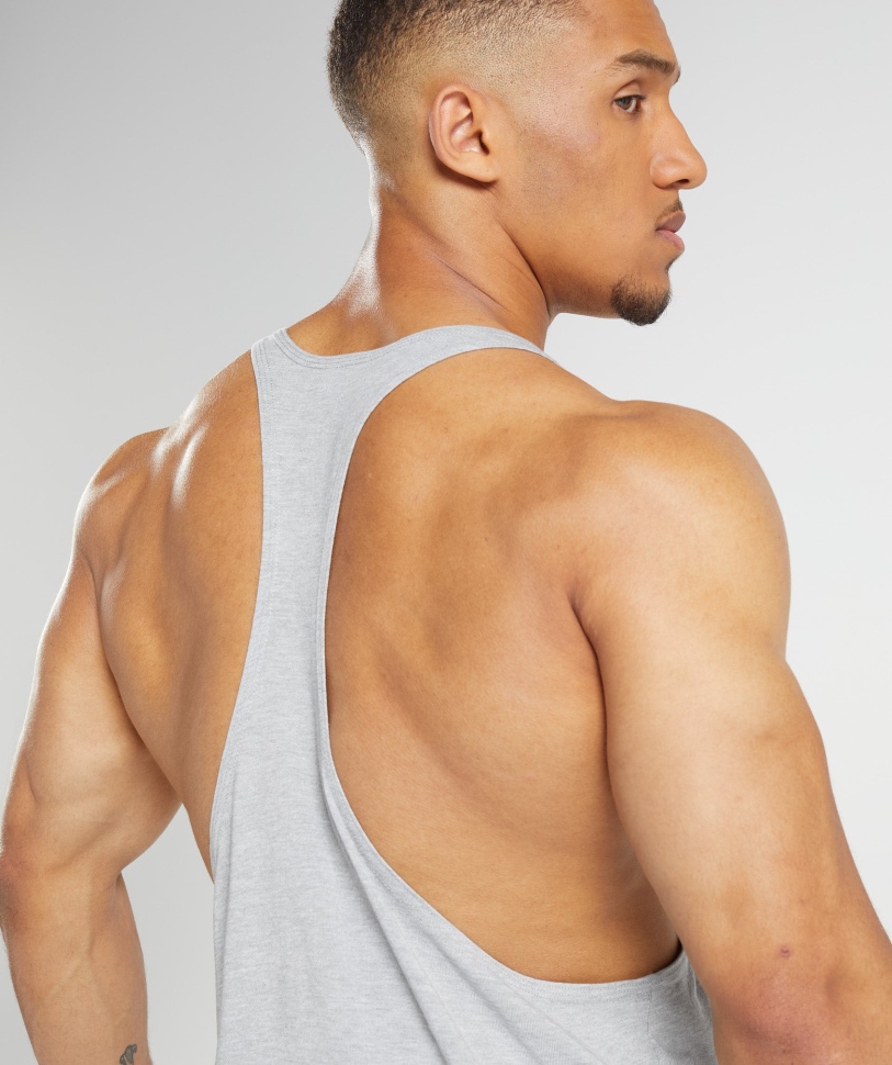 Gymshark Legacy Stringer ανοιχτό γκρι πυρήνα Marl