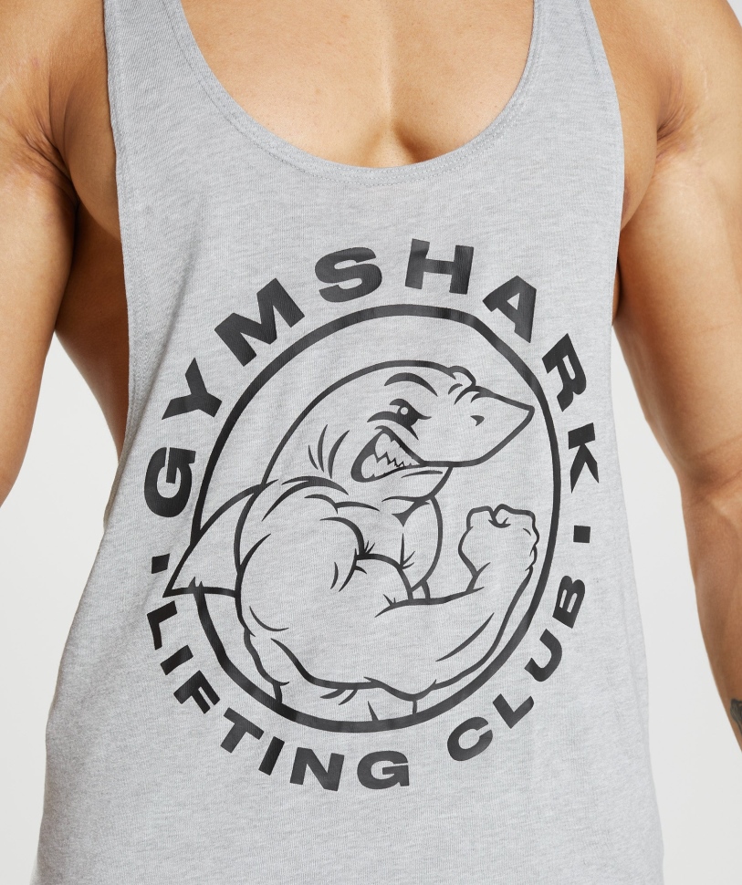 Gymshark Legacy Stringer ανοιχτό γκρι πυρήνα Marl