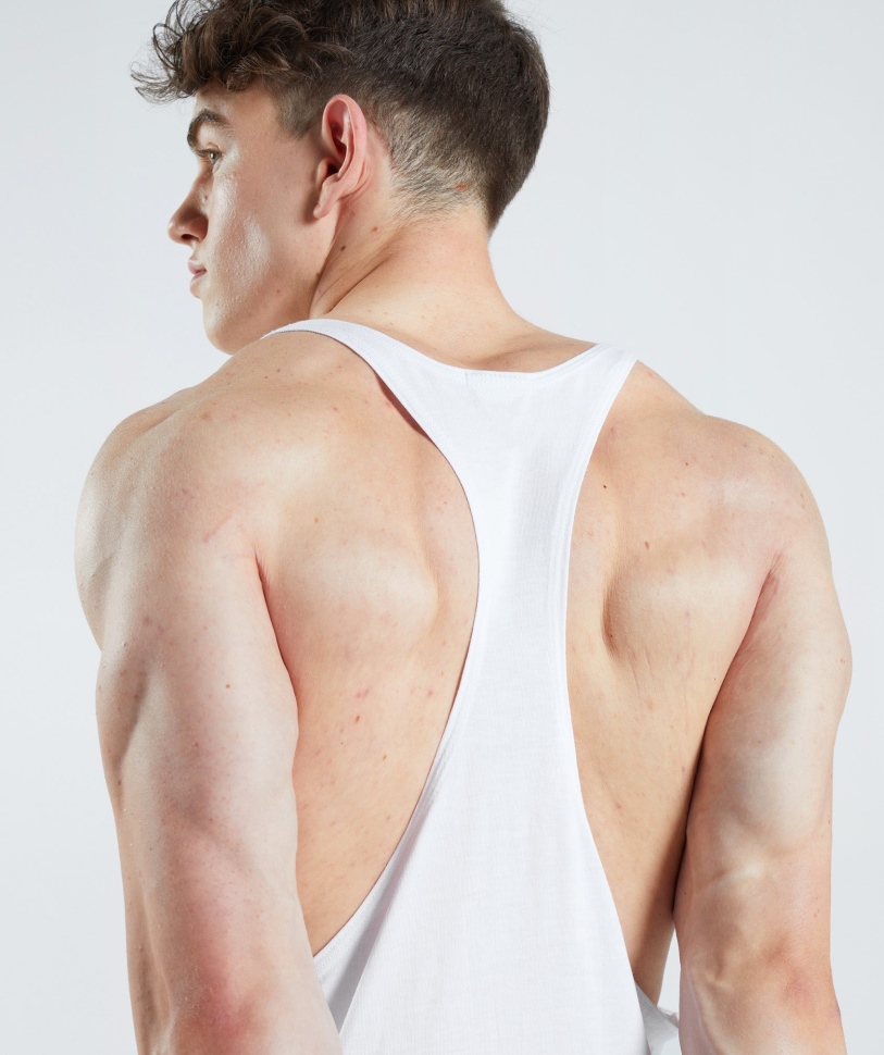 Gymshark Legacy Stringer λευκό