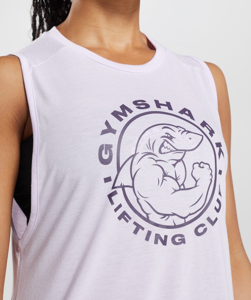 Gymshark Legacy Tank ξεθωριασμένο λιλά