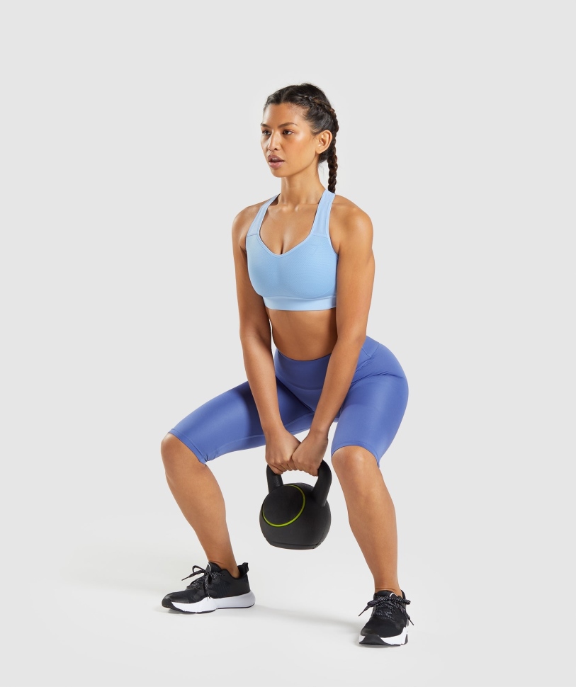 Gymshark ελαφρύ αθλητικό σουτιέν υψηλής στήριξης μπλε φεγγαρόπετρα