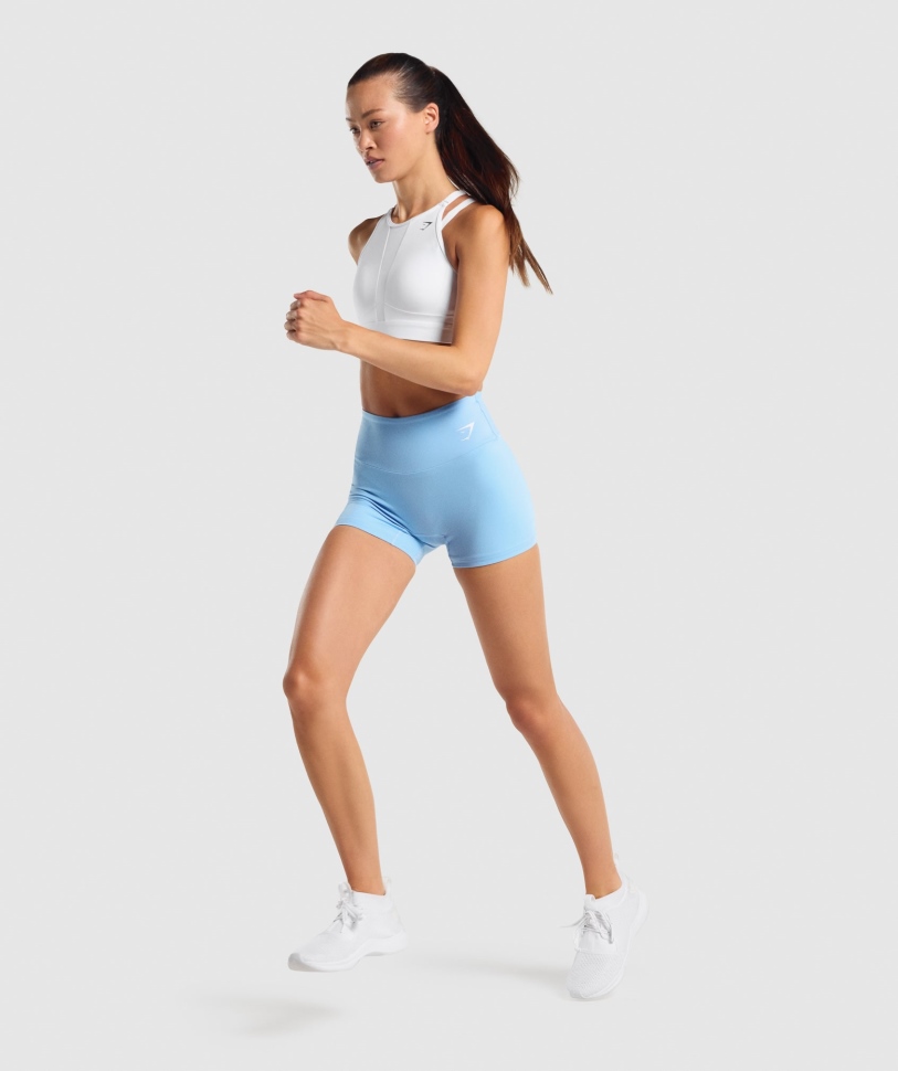 αθλητικό σουτιέν με πλέγμα Gymshark λευκό