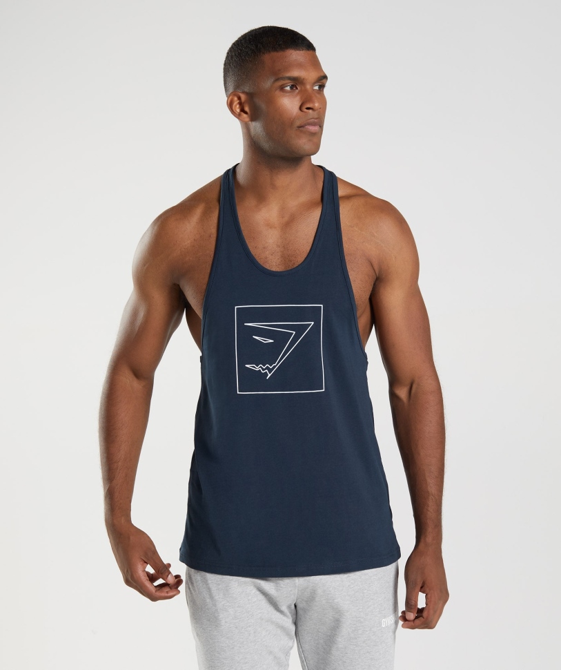 Gymshark περίγραμμα Stringer Navy