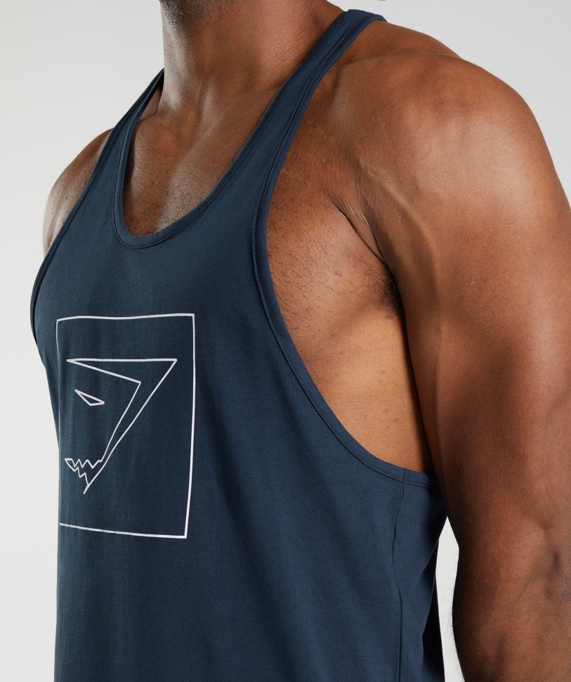 Gymshark περίγραμμα Stringer Navy