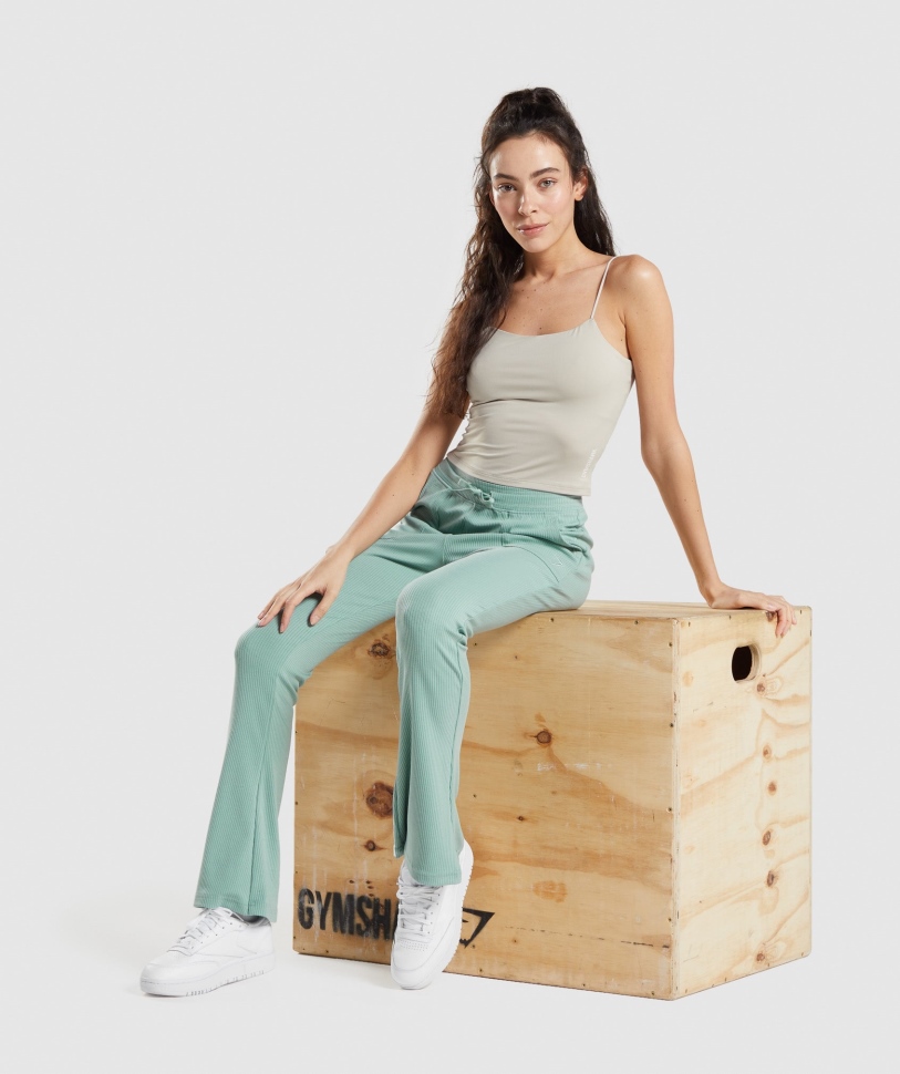 Gymshark Pause Cami Tank βότσαλο γκρι