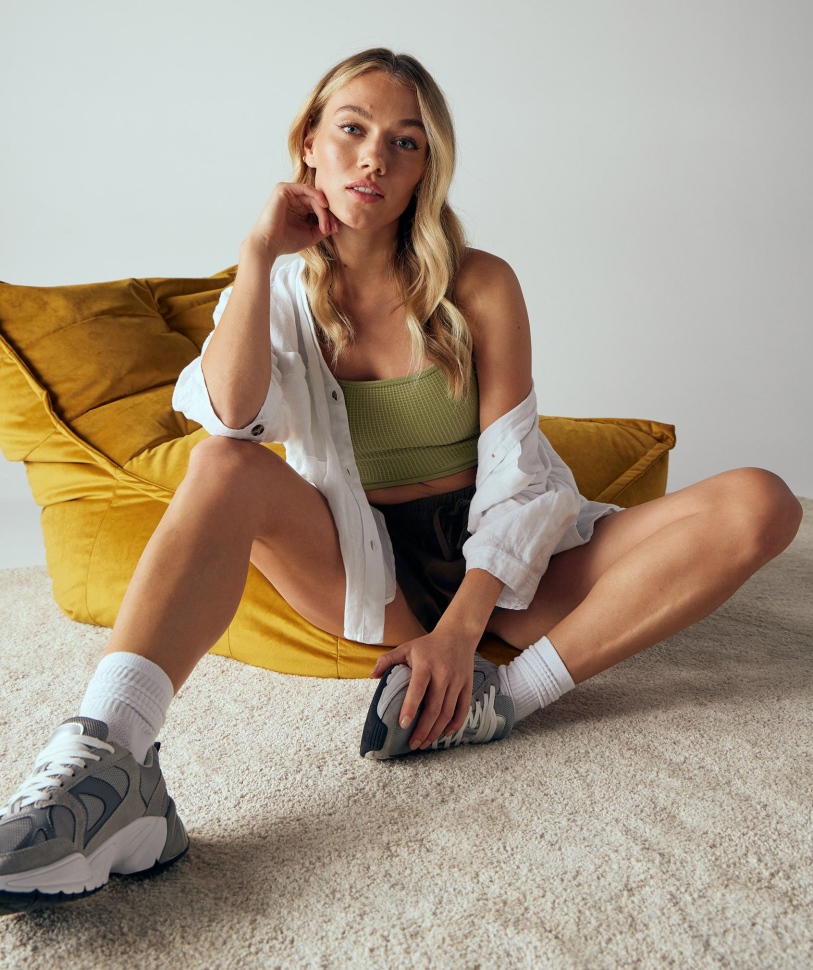 Gymshark Pause απρόσκοπτη Bralette Griffin Green