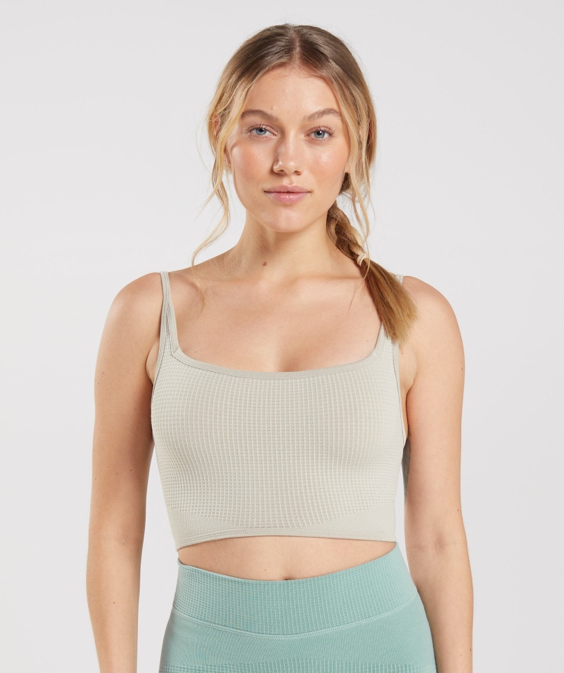 Gymshark παύση απρόσκοπτη Bralette βότσαλο γκρι