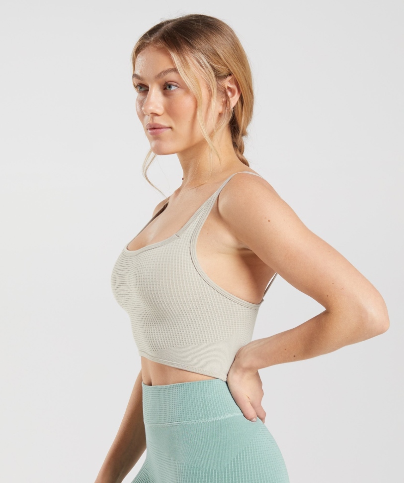 Gymshark παύση απρόσκοπτη Bralette βότσαλο γκρι