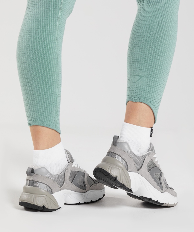 Gymshark Pause χωρίς ραφή κολάν Maya Blue