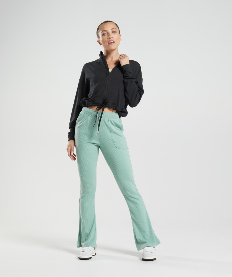 μαύρο μπουφάν με φερμουάρ Gymshark Pause