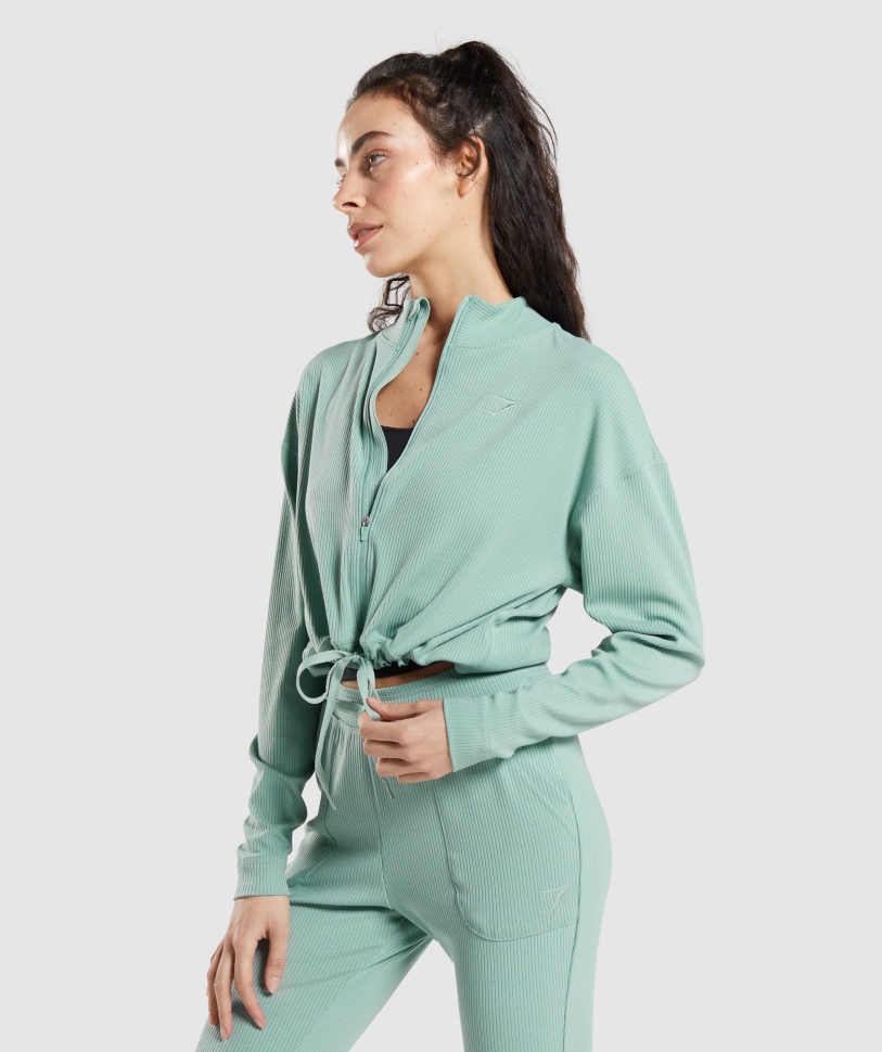 Gymshark Pause Zip Up Jacket Maya Blue