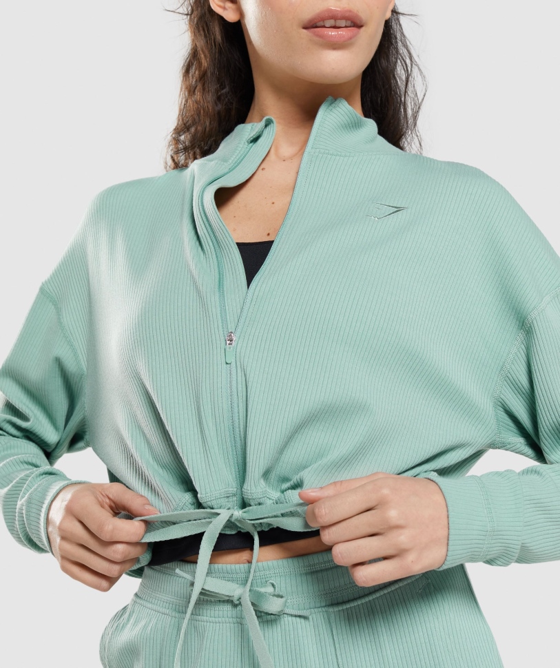 Gymshark Pause Zip Up Jacket Maya Blue