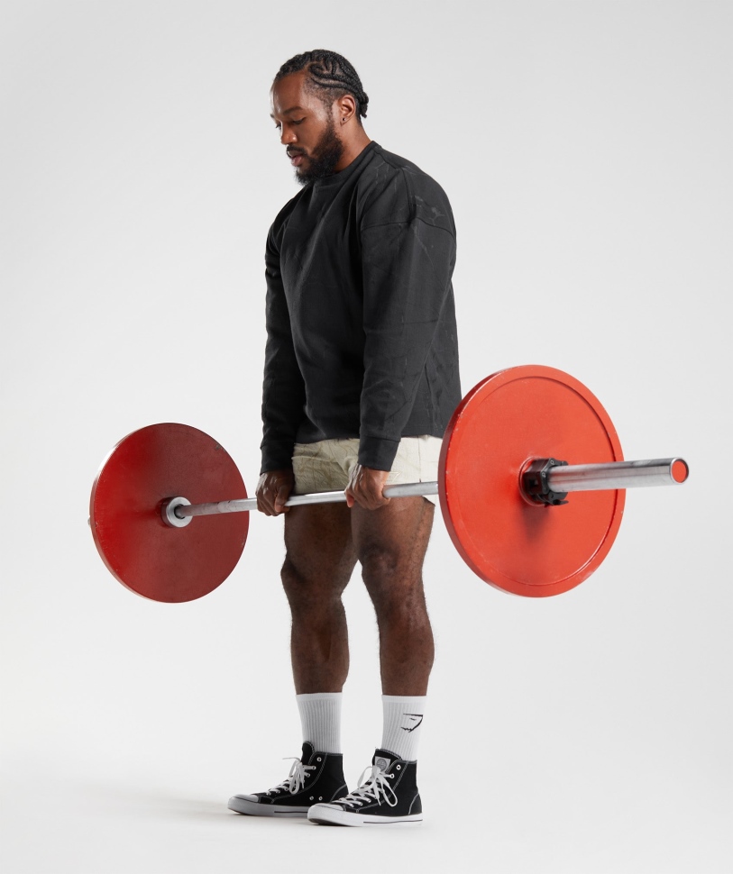 Μαύρο τύπωμα Gymshark Power Crew