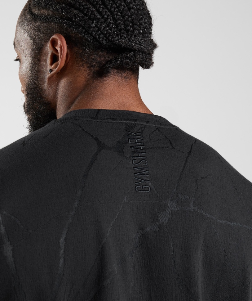 Μαύρο τύπωμα Gymshark Power Crew