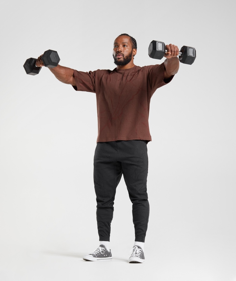 Gymshark Power Joggers μαύρο τύπωμα