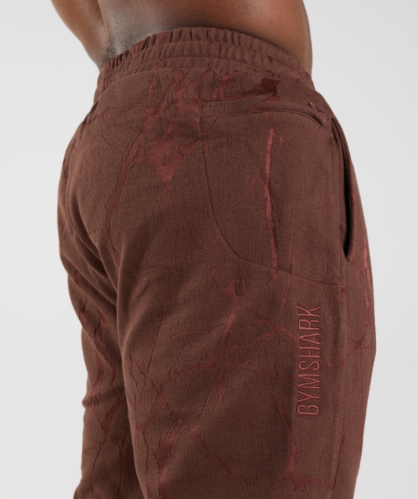 Gymshark Power Joggers Cherry Brown Print